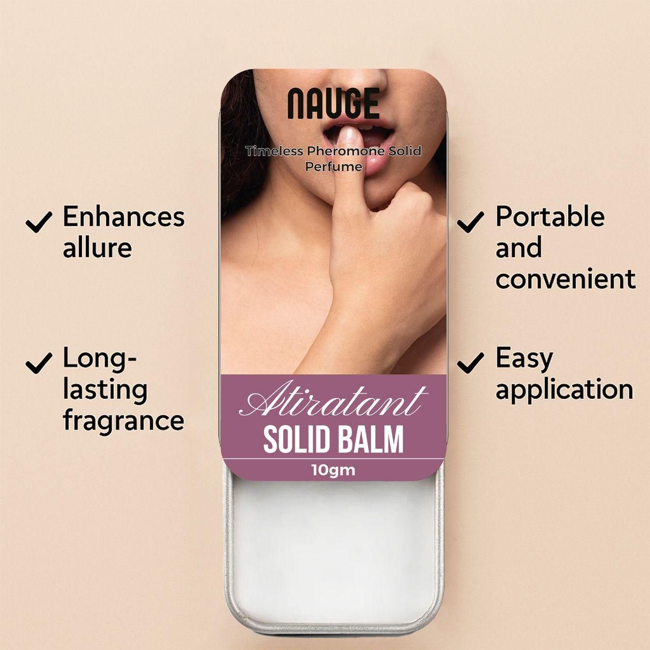 03 NAUGE Timeless Pheromone Solid Perfume 10gram (Pack of 2)