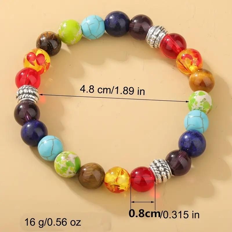 Classic 7 Beads Bracelet Natural Agates Bracelets Jewelry