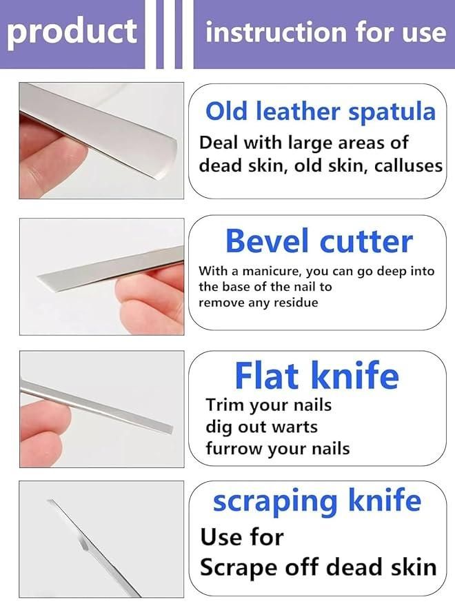 Pedicure Knife Set with Storage Case