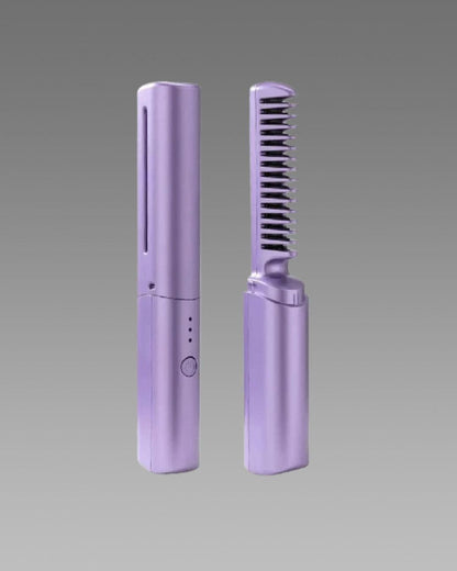 Meneflix Portable Mini Hair Straightener Cordless Rechargeable Mini Adjustable