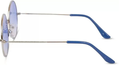 UV Protection Round Sunglasses (55 Blue)