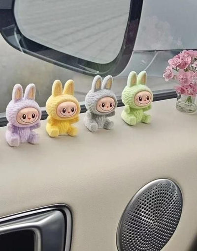 Trendy Labubu Mini Car Dashboard