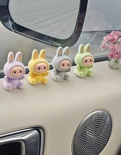 Trendy Labubu Mini Car Dashboard