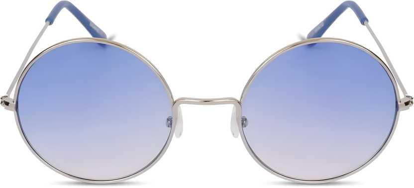 UV Protection Round Sunglasses (55 Blue)