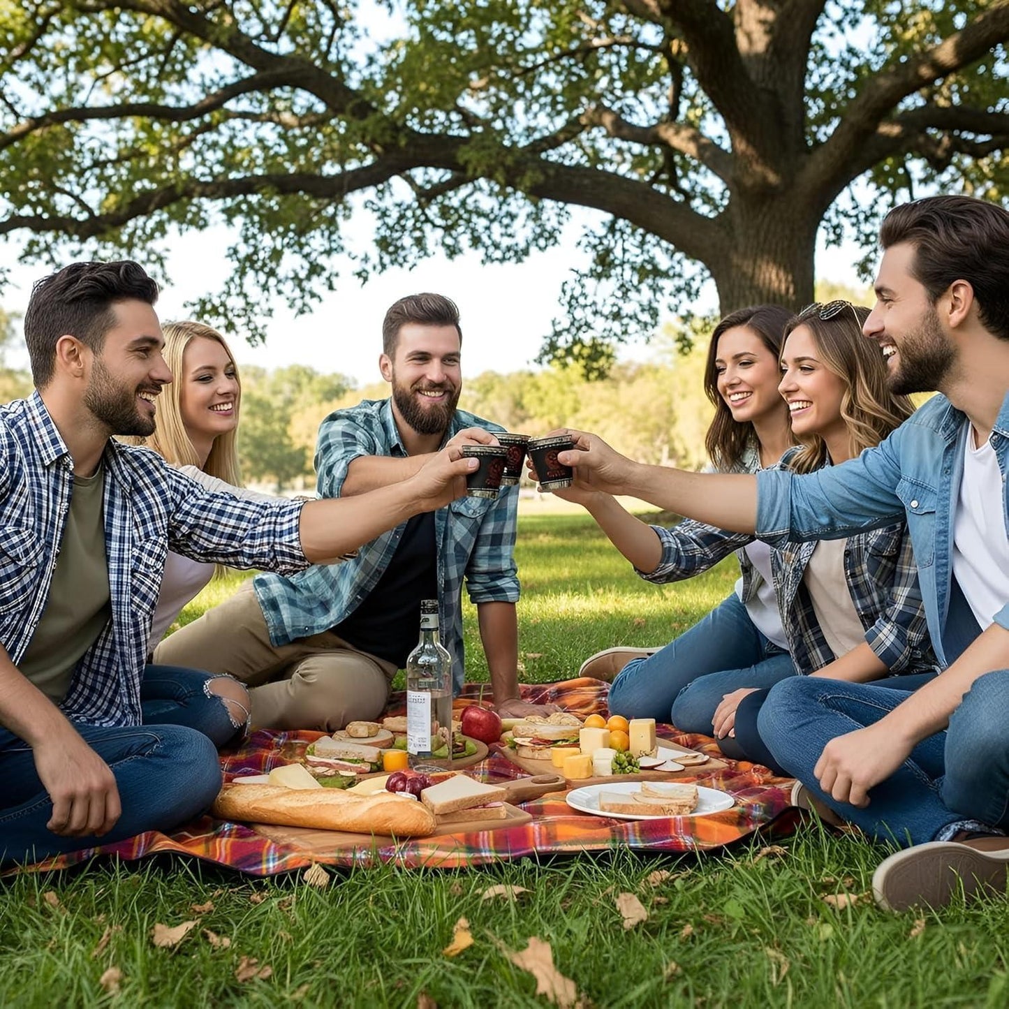 Travel Cups with Leather Case