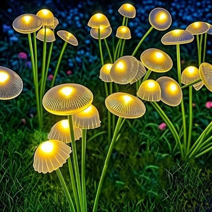 Solar LED Jellyfish Mushroom Lights for Garden