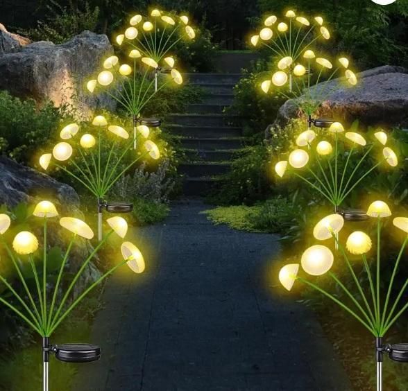 Solar LED Jellyfish Mushroom Lights for Garden