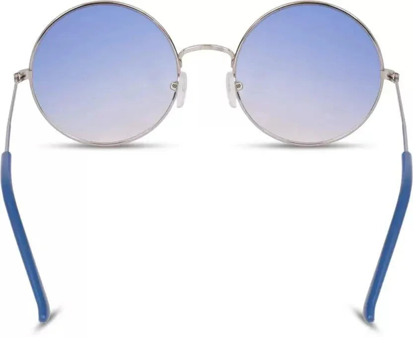 UV Protection Round Sunglasses (55 Blue)