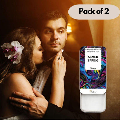 01 Pheromone Solid Perfume Set Silver Spring 20 gm Pack of 2