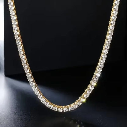 Classic Diamond Tennis Necklace – Radiance in Every Stone