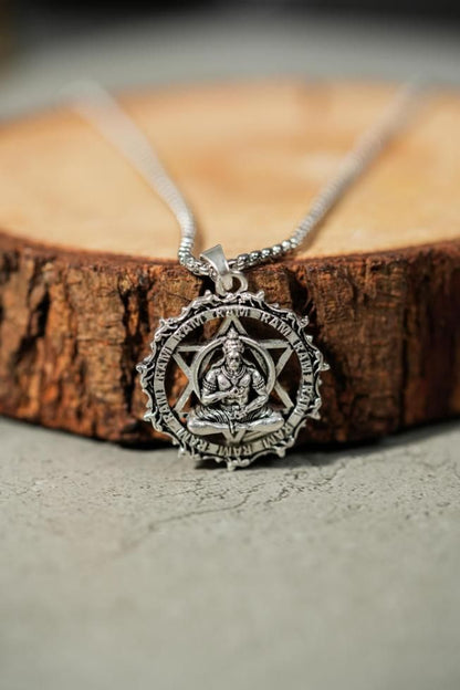 Shree Yantra with Hanuman Raksha Pendant with Chain