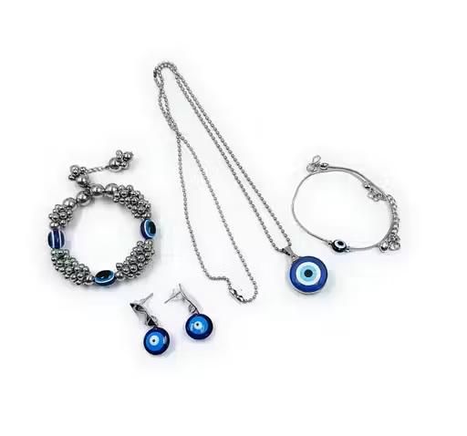 Evil Eye Bracelet Combo (4 Pcs)