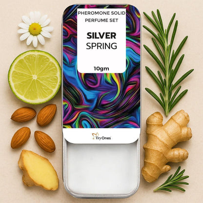 01 Pheromone Solid Perfume Set Silver Spring 20 gm Pack of 2