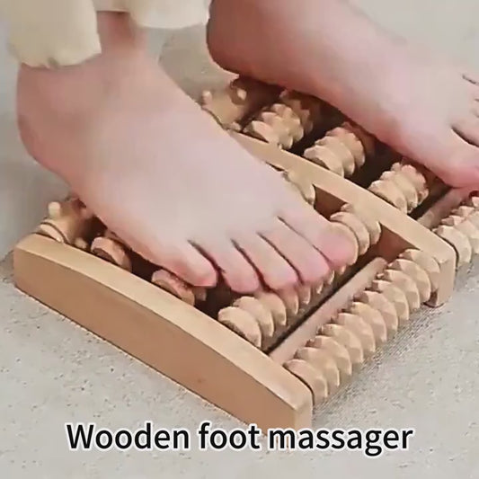 Wooden Foot Massage Roller