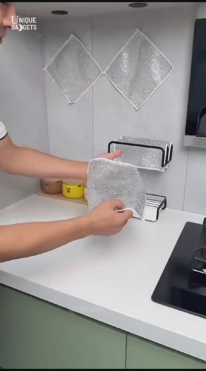 Multipurpose Wire Dishwashing Rags for Wet and Dry