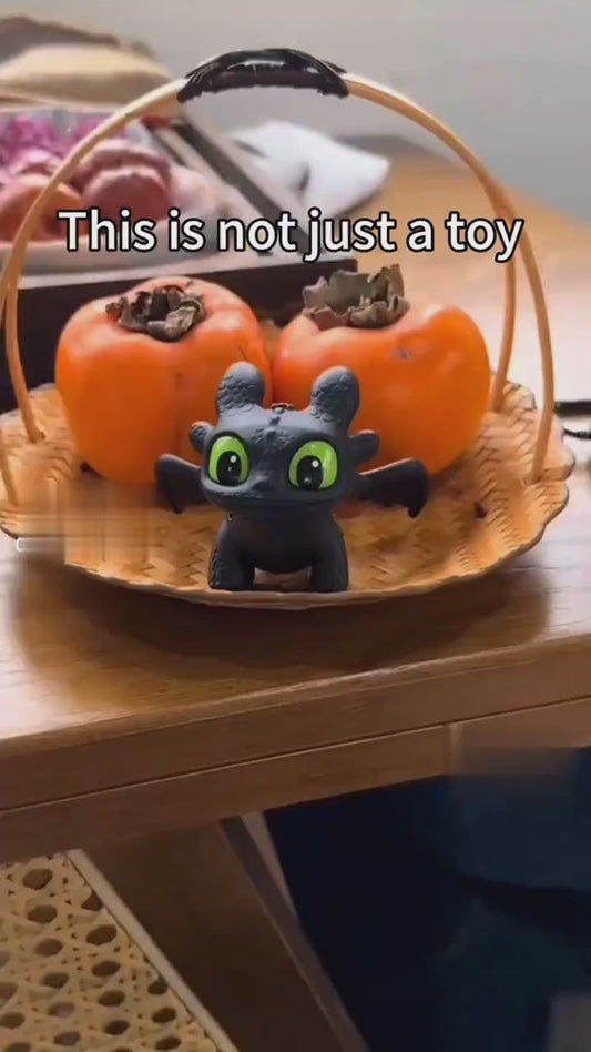 Night Fury Dragon Keychain with Sound and Light